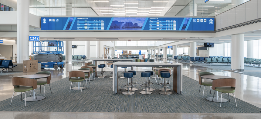 A sneak peek inside the new Terminal C at Orlando International Airport. 
