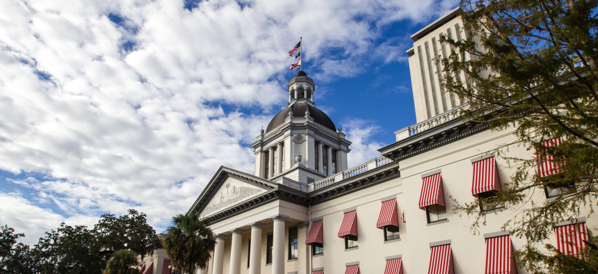 A view of the old and new Capitol buildings in Tallahassee, as seen in November 2018. 
