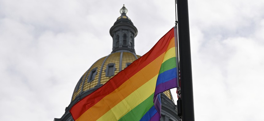 To honor the victims of the shooting at Club Q in Colorado Springs, Colorado, a Pride flag was displayed at half-staff outside the state capitol in Denver for five days last month, to remember each of the 5 people who were killed. 