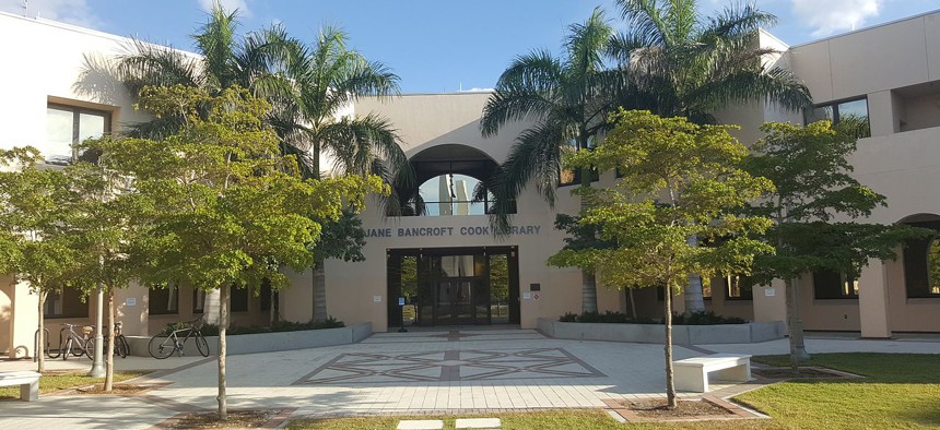 The Jane Bancroft Cook Library at the New College of Florida. 