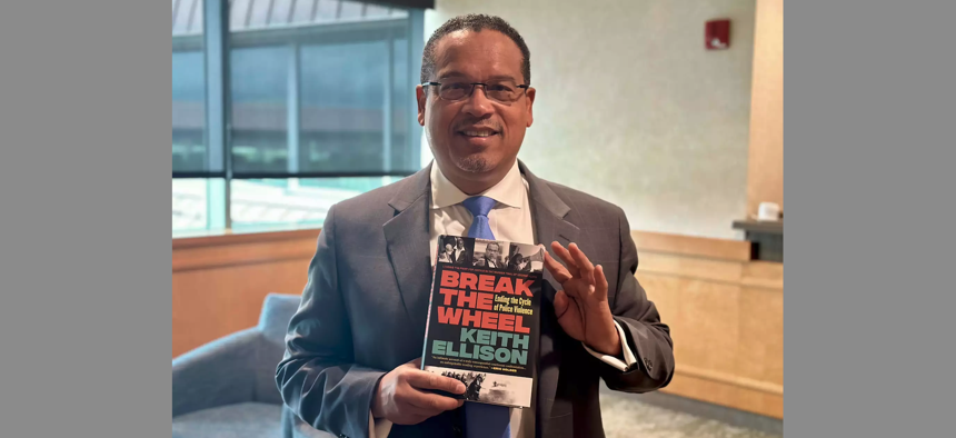 Minnesota Attorney General Keith Ellison promoted his new book 'Break the Wheel: Ending the Cycle of Police Violence' during a recent luncheon at the Kravis Center in West Palm Beach.