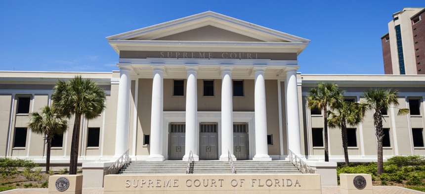 The Florida Supreme Court building in Tallahassee (file photo). 