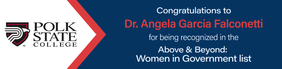 Congratulations to Dr. Angela Garcia Falconetti for being recognized in Above & Beyond: Women in Government